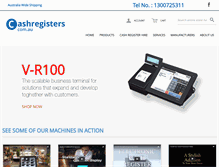 Tablet Screenshot of cashregisters.com.au